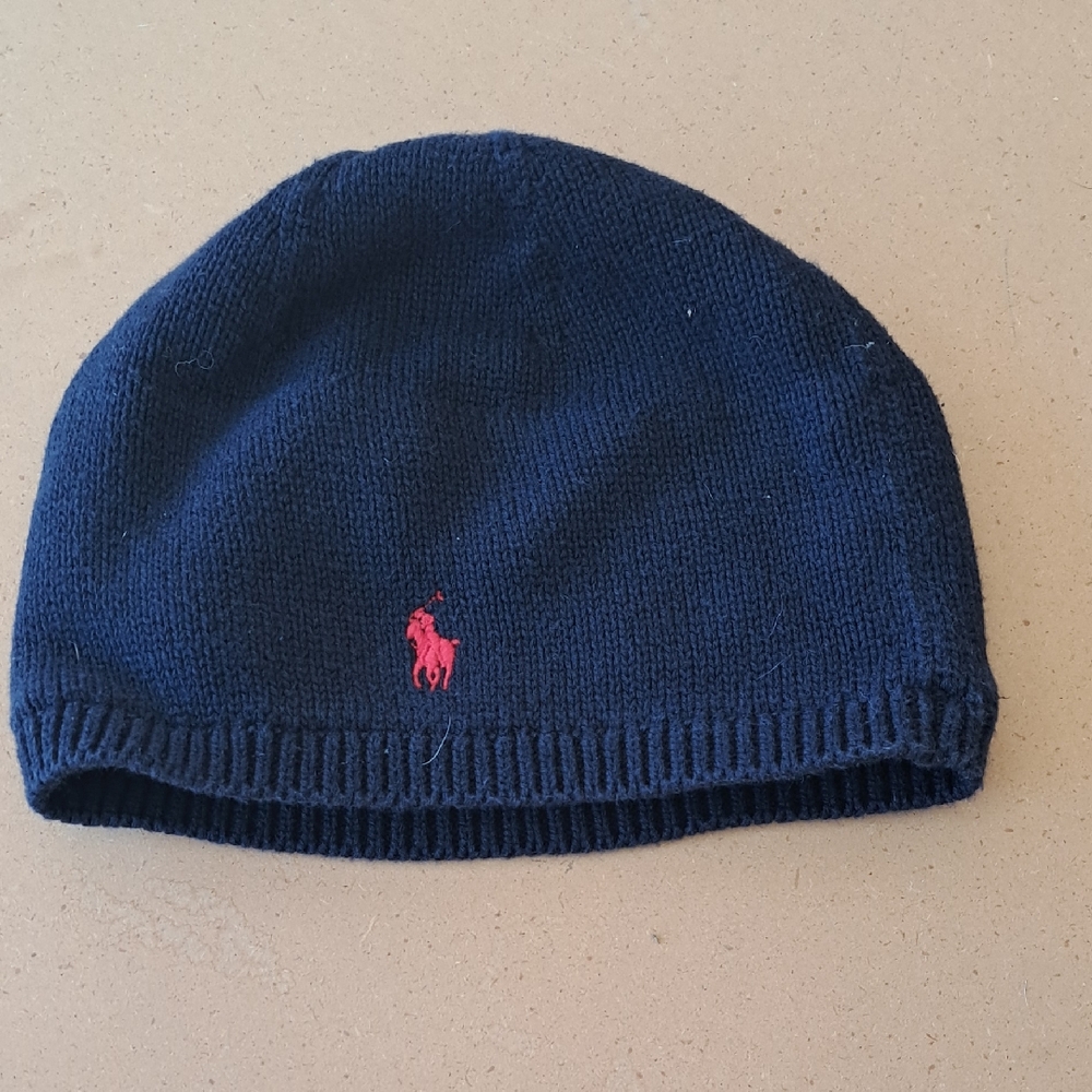 Polo by Ralph Lauren Navy Blue Knit Beanie